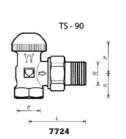 Robinet-termostatic-Herz-TS-90 - Schema tehnica