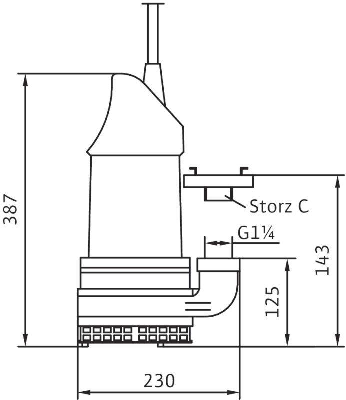 Pompa submersibila WILO EMU KS 9 E - Dimensiuni Pompa submersibila WILO EMU KS 9 E - Dimensiuni
