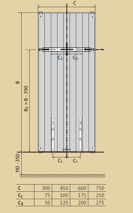 Radiator vertical decorativ Purmo
