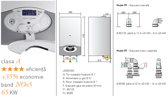 Centrala termic in condensatie Genus Premium HP 45