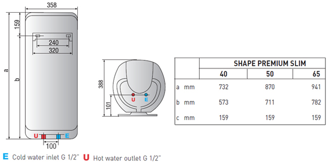 Ariston 40 slim