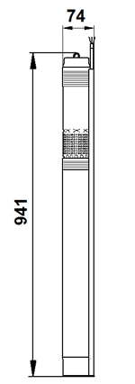 POMPA SUBMERSIBILA GRUNDFOS SQ 5-70 - Dimensiuni 