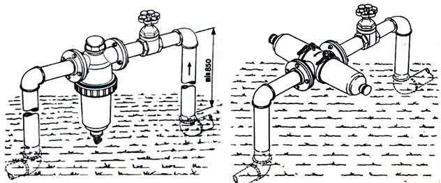 Exemplu montaj filtre apa autocuratitoare