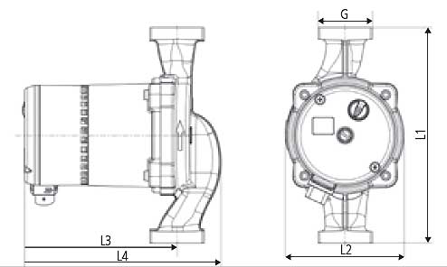 dimensiuni pompe circulatie turatie variabila HALM OPTIMO BASIC