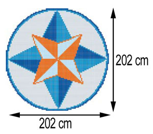 Vitroceramica Trend Louise pentru piscine - dimensiuni