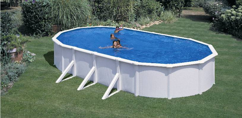 PISCINA SUPRATERANA DREAM POOL 9.15 x 4.70 M ADANCIME 1.32 M - Gradina