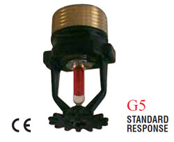 Sprinklere vopsite negru tip SP 3/4 - raspuns standard - montare suspendata