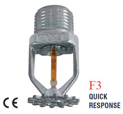 Sprinkler cromat fara clip tip SP - montare suspendata - raspuns rapid