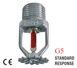 Sprinkler cromat fara clip tip SP - montare suspendata - raspuns standard