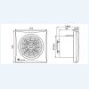 Dimensiuni SILENT 300 - Ventilatoare axiale pentru baie SILENT