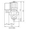 Electrovalva gaz EG12 S - schita dimensiuni