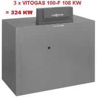 3 x CAZAN FONTA VITOGAS 100-F - 108 KW CU ARZATOR ATMOSFERIC SI AUTOMATIZARE VITOTRONIC 100 GC1 + VITOTRONIC 300-K MW1 - VIEVG100F3243MW