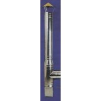 COS FUM INOX DUBLU IZOLAT, COMPLET ECHIPAT D=150 mm, H=4m* - CALCOSID150H4